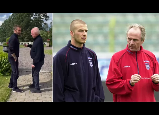 Beckham posts touching video of his last meeting with Eriksson.