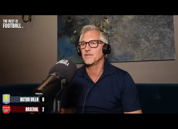 Gary Lineker praises Arsenal player's performance against Aston Villa, calling him world-class.