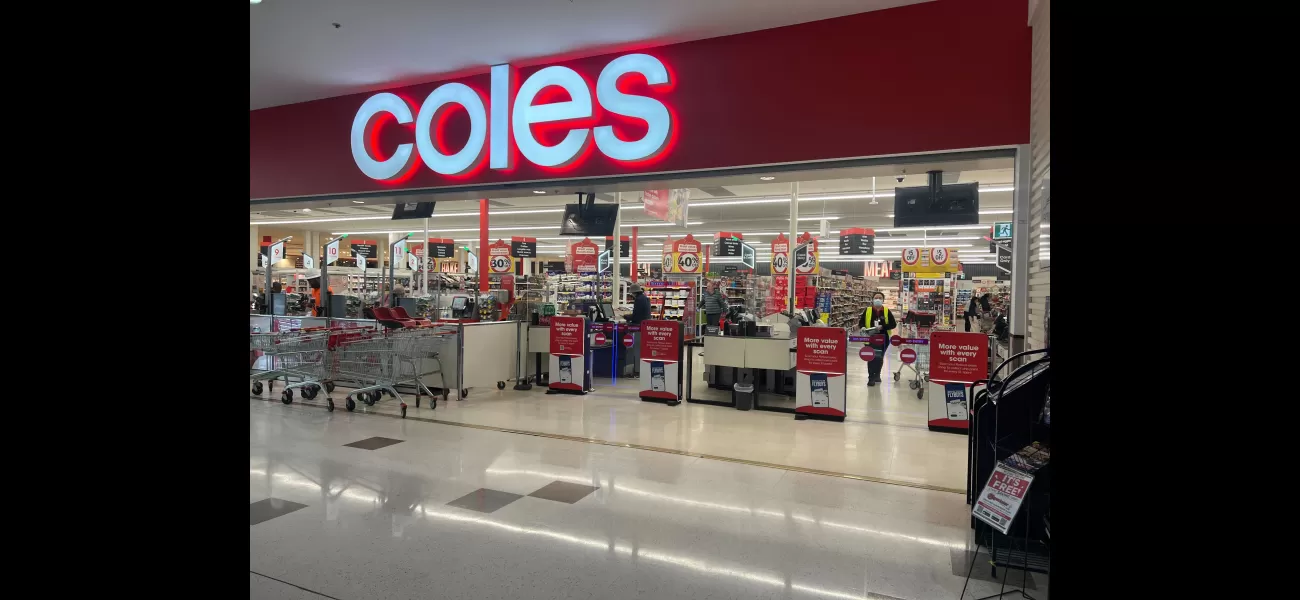 Coles reports $1.1bn profit amidst increasing grocery prices in Australia.