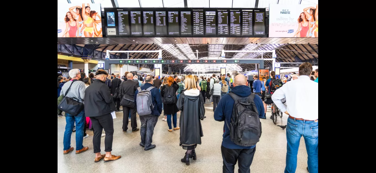 Extreme weather disrupts services at major UK station.