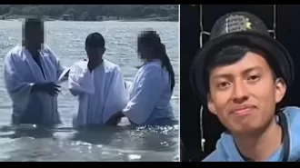 Recently baptized man drowns while attempting to rescue teenage girl in shared body of water.