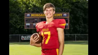 Young football player passes away after sustaining head injury during school game.