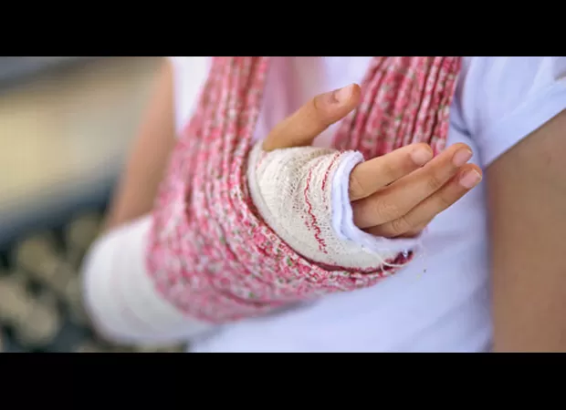 British people prefer to take care of their own injuries and create makeshift slings because they are afraid of long waits in hospitals.