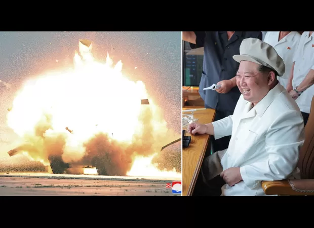 Is this Kim Jong Un's latest preferred attire for experimenting with lethal weapons?