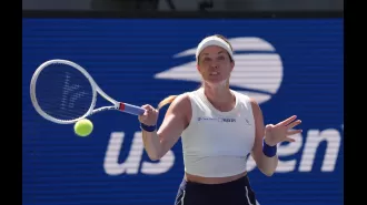 Tennis player at US Open declined flowers due to concerns over receiving them from person named 'Gaylord'.