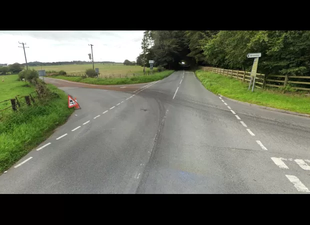 Car accident at intersection causes death of man and leaves child in critical condition.