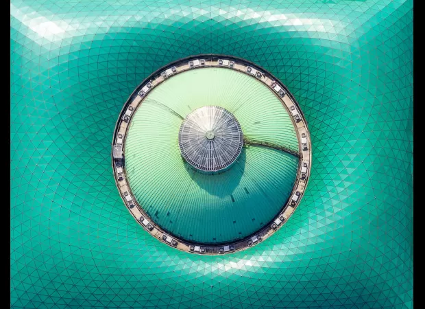 Experiencing the sensation of flying over London at 2,000ft in a helicopter without doors.