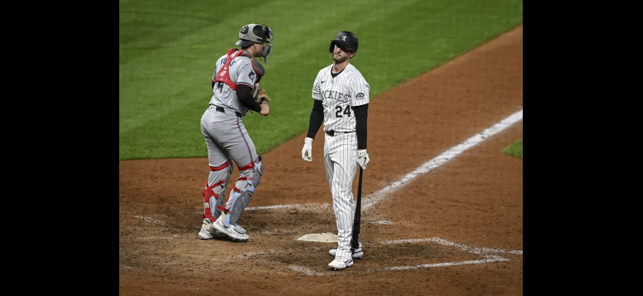 The Rockies lost a big lead and wasted a strong performance by Ezequiel Tovar in a 9-8 defeat against the Marlins.
