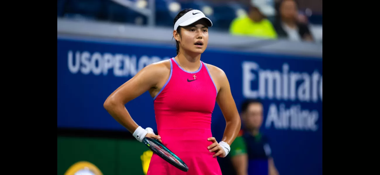 Emma Raducanu was emotional after being eliminated in the first round of the US Open.