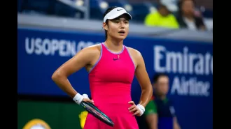 Emma Raducanu was emotional after being eliminated in the first round of the US Open.