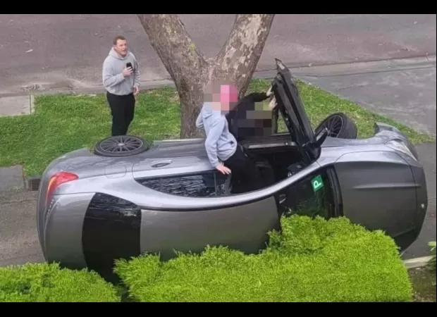 A young male was released from custody after being apprehended by an AFL coach in Melbourne.