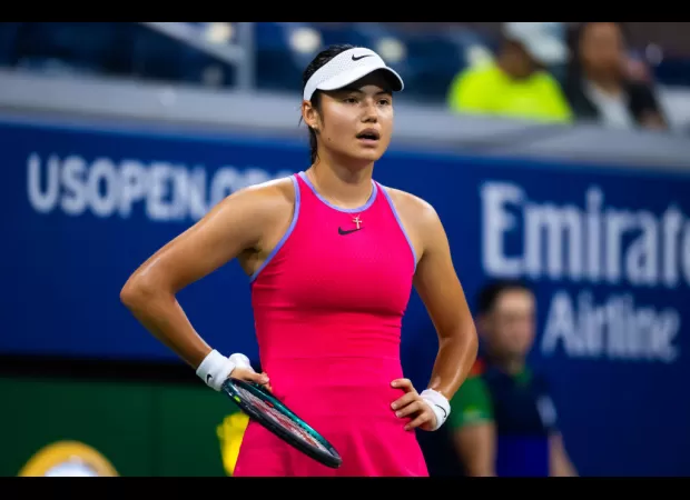 Emma Raducanu was emotional after being eliminated in the first round of the US Open.