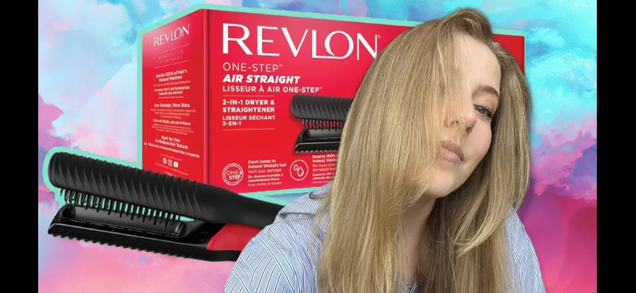 I tried out the new Revlon 2-in-1 hair tool that both dries and straightens.