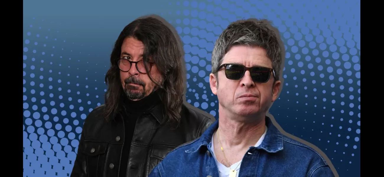 Noel Gallagher ignored Dave Grohl at Glastonbury festival.