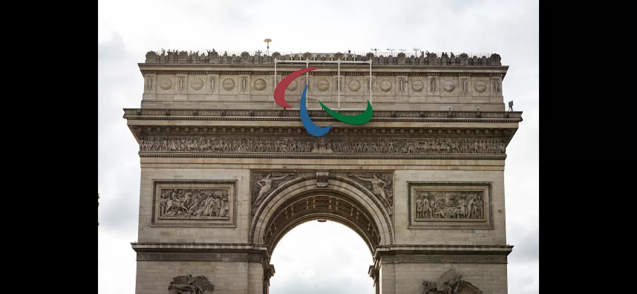 The Paralympics use the Agitos logo instead of the Olympic rings.
