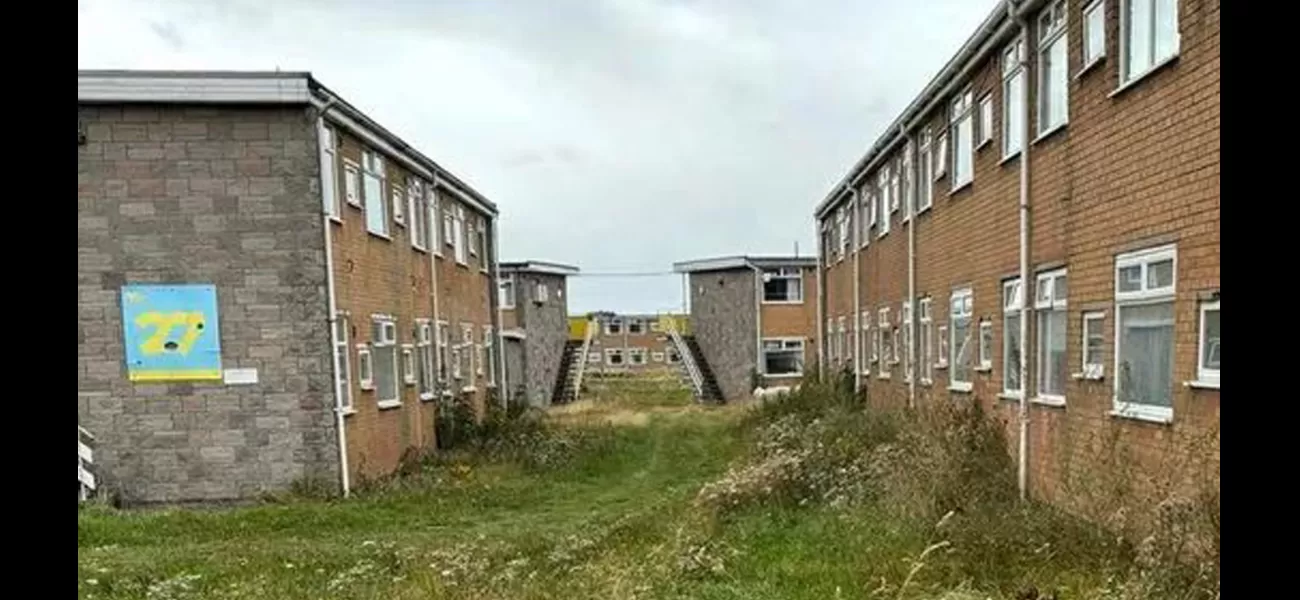 Former lively vacation spot now abandoned and covered in vegetation