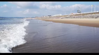 Mysterious death on well-known British beach, cause unknown.