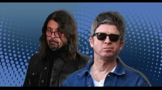 Noel Gallagher ignored Dave Grohl at Glastonbury festival.