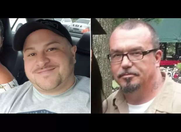 Two people who died from an explosion caused by a plane tire have been identified as an Air Force veteran and a father of two.