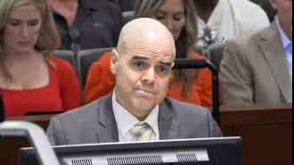A former politician is found guilty of murdering a journalist and is sentenced in the United States.