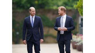 Prince William and Harry meet in private at their uncle's funeral