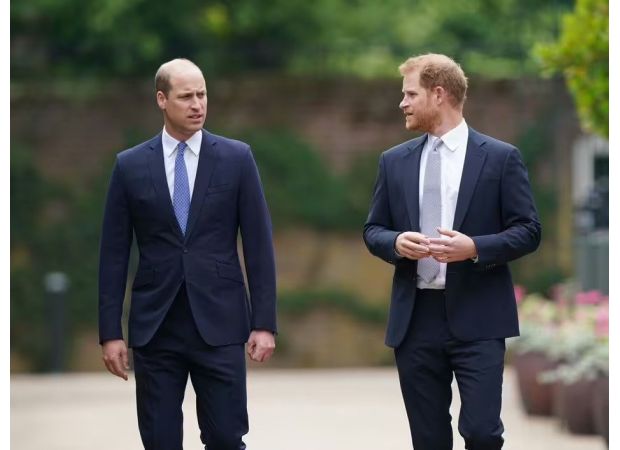 Prince William and Harry meet in private at their uncle's funeral