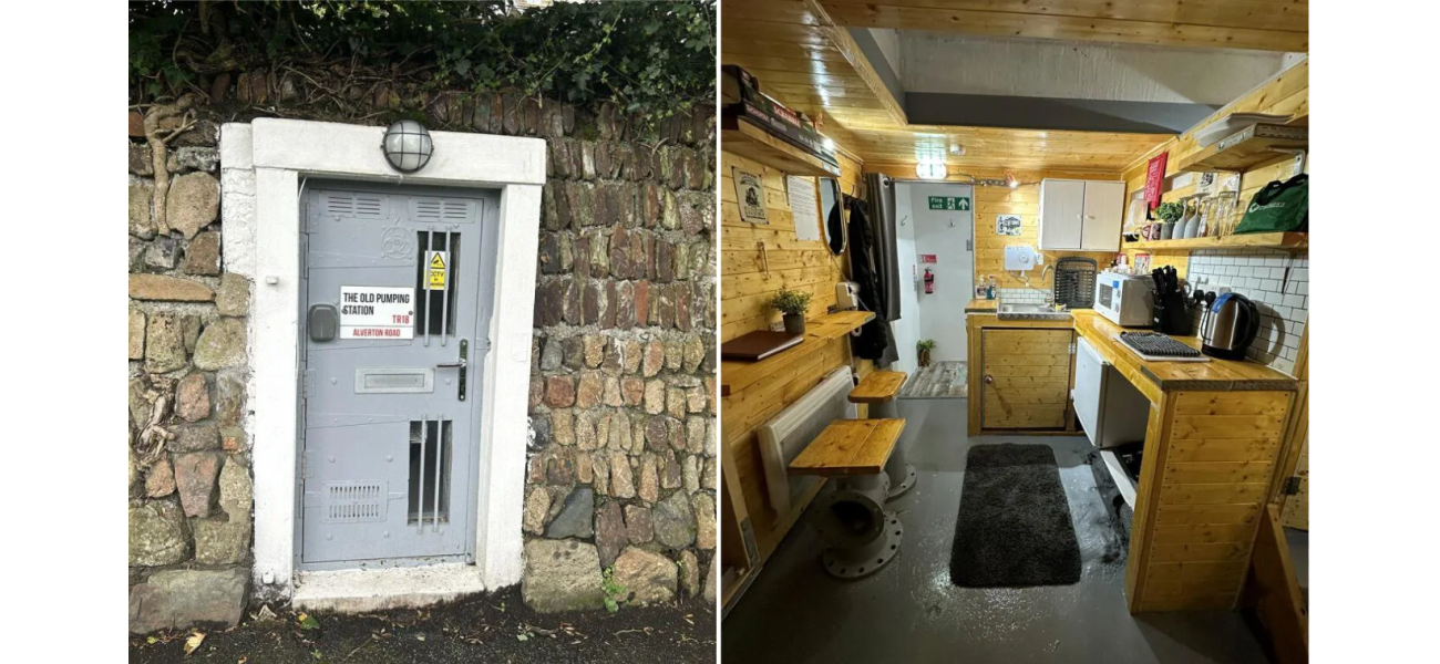 This small door in Cornwall opens to a tiny home equipped for the apocalypse.