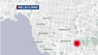 An infant with severe injuries was discovered outside a house in Melbourne.
