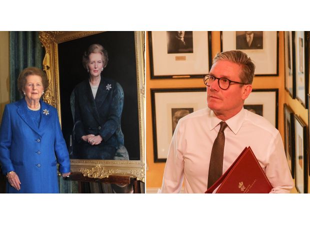 Keir Starmer takes down Margaret Thatcher portrait from Downing Street due to discomforting nature.