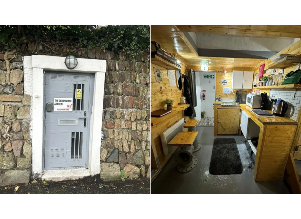 This small door in Cornwall opens to a tiny home equipped for the apocalypse.