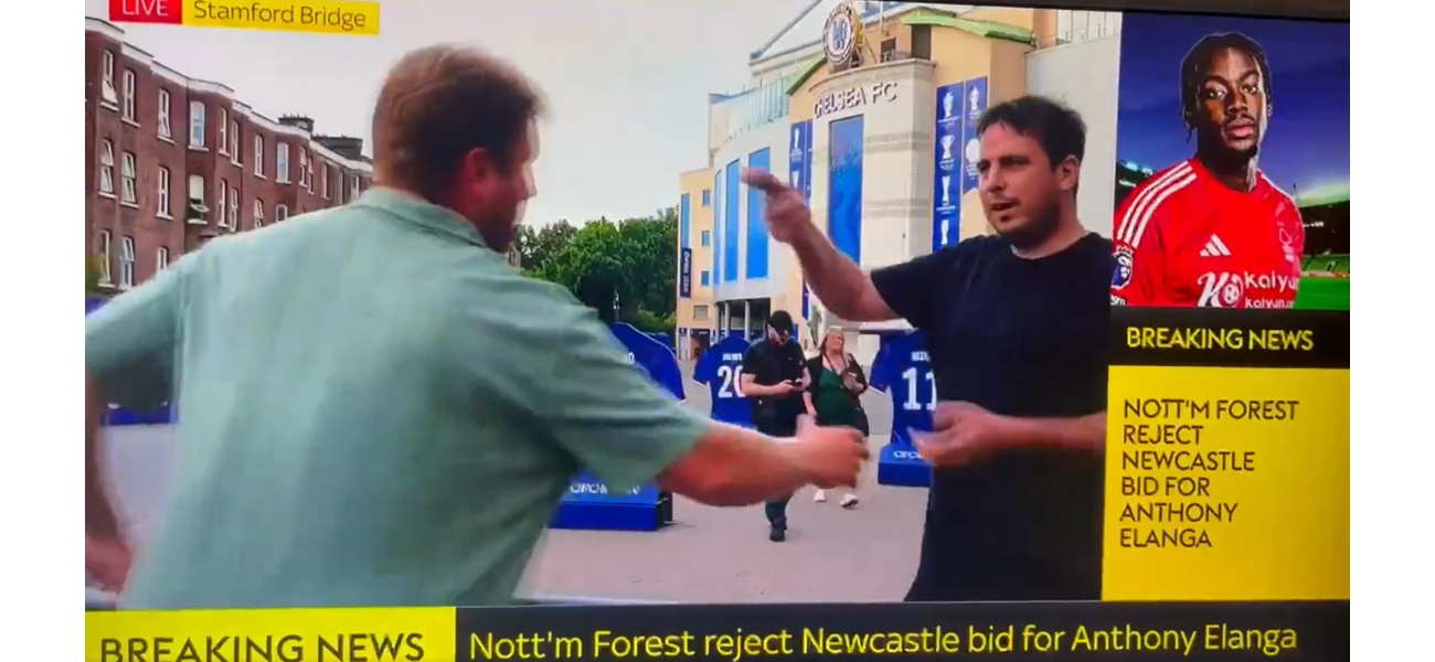 Sky Sports apologizes for interruption during deadline day coverage when a man with 