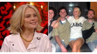 Comedian Joanne McNally meets twin siblings for the first time on Taskmaster.