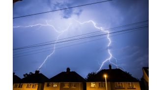 Thunderstorm warning issued as map tracks potential lightning strikes
