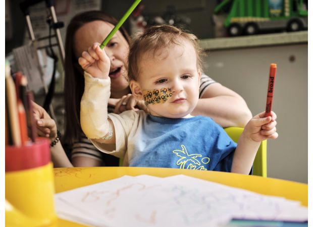 A newborn was taken home, but soon required resuscitation.