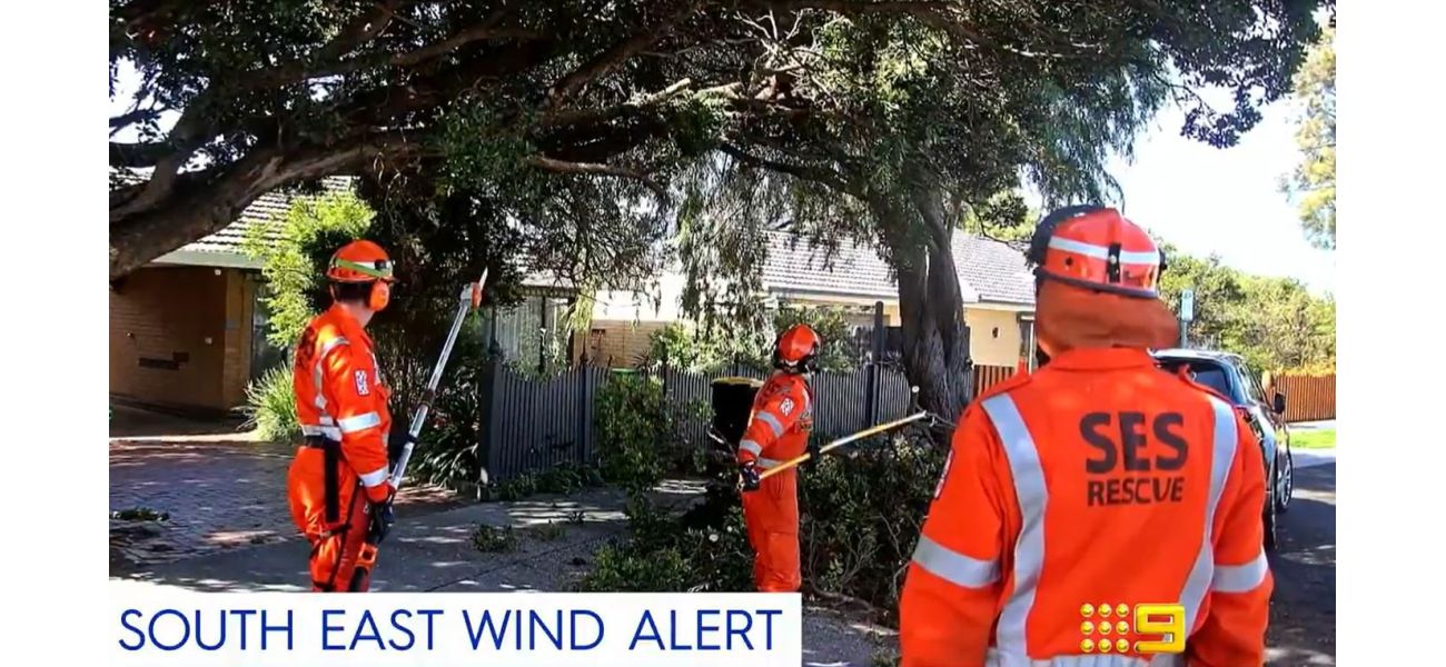 Victorians advised to remain indoors due to predicted strong gusts of wind reaching 130km/h across the state.