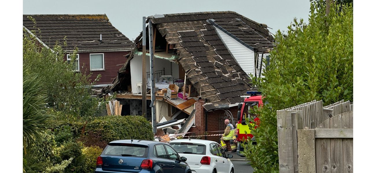 A man is in critical condition after a potential gas explosion caused extensive damage to his home.