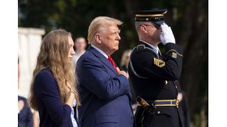 Trump and Harris continue to criticize each other over the issue of Arlington cemetery, causing further controversy.
