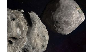 A collision between spacecraft could have caused a long-lasting meteor shower.
