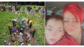 Mother devastated as robbers steal from grave of 11-year-old son shortly after his passing.