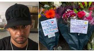 Disabled man on scooter stabbed in London, suspects still at large.