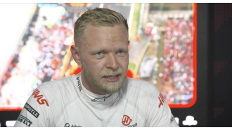 F1 racer frustrated by race ban for colliding with opponent at Italian Grand Prix.