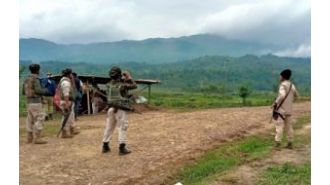 Militants in Manipur kill two and injure nine in gunfire.