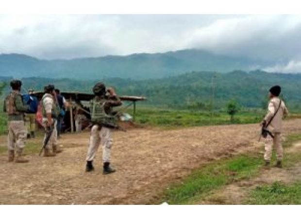 Militants in Manipur kill two and injure nine in gunfire.