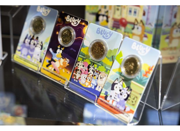 Australia Post now features the new Bluey coin collection for purchase.
