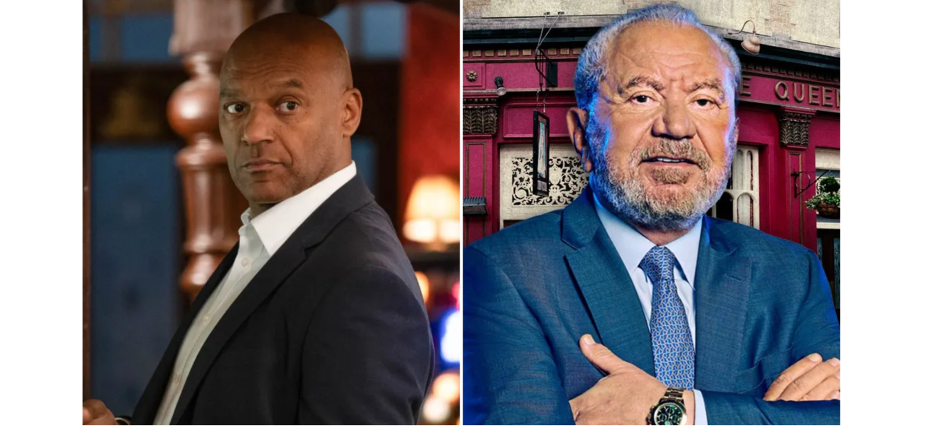 A celebrity from EastEnders responds to Alan Sugar's criticism of a new cast member, calling it unacceptable.