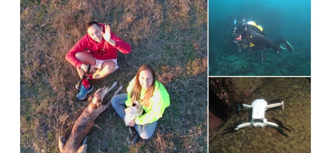 A drone was discovered in the ocean and efforts are being made to return it to its rightful owners.