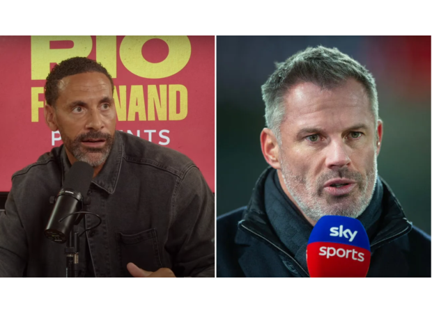Ferdinand takes jab at Carragher for showing lack of respect towards Man Utd's Casemiro.