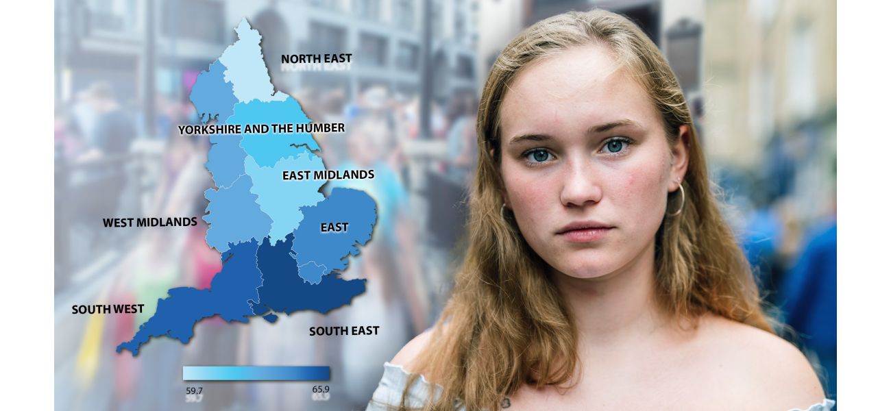 The map displays the regions in the UK where women have the longest life expectancy in good health.