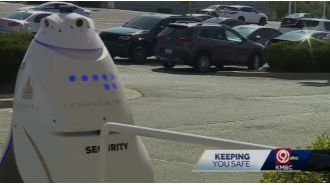 Large AI robot stops crime at US mall by 270kg