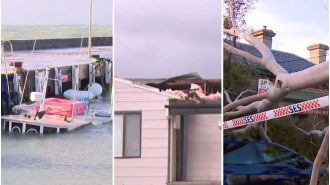 Strong winds in Victoria cause major damage, requiring large-scale clean-up and home repairs.